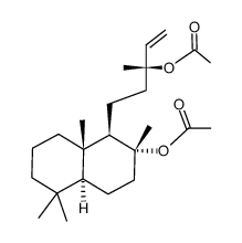 1-Naphthalenepropanol,2-(acetyloxy)-a-ethenyldecahydro-a,2,5,5,8a-pentamethyl-,acetate,(aR,1R,2R,4aS,8aS)- (9CI) Structure