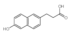 2-Naphthalenepropanoicacid, 6-hydroxy- Structure