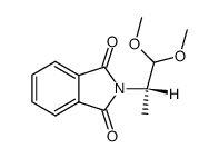 (S)-2-Phthalimido-propionaldehyd)dimethylacetal结构式