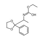 ethyl N-[1-(2-phenyl-1,3-dioxolan-2-yl)ethyl]carbamate Structure