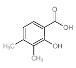 2-羟基-3,4-二甲基苯甲酸结构式