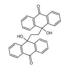 1,2-Di-(9,10-dihydro-9-hydroxy-10-oxoanthryl)-ethan结构式