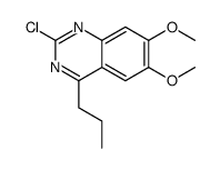 2-chloro-6,7-dimethoxy-4-propylquinazoline结构式