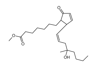 16-hydroxy-16-methyl-9-oxo-prosta-10,13-dien-1-oic acid methyl ester结构式