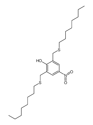 4-nitro-2,6-bis(octylsulfanylmethyl)phenol Structure