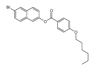 (6-bromonaphthalen-2-yl) 4-hexoxybenzoate Structure