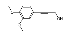 3-(3,4-dimethoxyphenyl)prop-2-yn-1-ol结构式