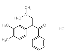 1-Propanone,3-(dimethylamino)-2-(3,4-dimethylphenyl)-1-phenyl-, hydrochloride (9CI) structure