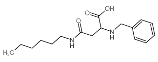 2-(benzylamino)-4-(hexylamino)-4-oxobutanoic acid结构式