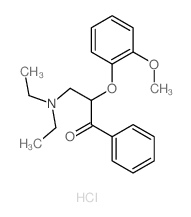 1-Propanone,3-(diethylamino)-2-(2-methoxyphenoxy)-1-phenyl-, hydrochloride (1:1) picture