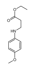 ethyl 3-(4-methoxyanilino)propanoate structure