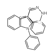 1H-Indole-3-carboxaldehyde,2-chloro-1-phenyl-, 2-(2-nitrophenyl)hydrazone结构式