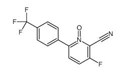 3-fluoro-1-oxido-6-[4-(trifluoromethyl)phenyl]pyridin-1-ium-2-carbonitrile Structure