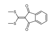 2-[bis(methylsulfanyl)methylidene]indene-1,3-dione Structure