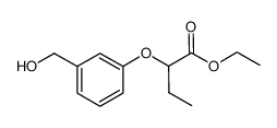 ethyl 2-(3-hydroxymethyl)phenoxybutyrate结构式