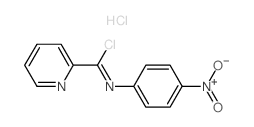 1-chloro-N-(4-nitrophenyl)-1-pyridin-2-yl-methanimine结构式