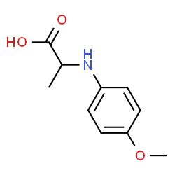 2-(4-METHOXY-PHENYLAMINO)-PROPIONIC ACID Structure