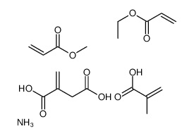 azanium,ethyl prop-2-enoate,2-methylidenebutanedioic acid,methyl prop-2-enoate,2-methylprop-2-enoate结构式