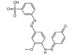 3-[[4-[(4-hydroxyphenyl)azo]-3-methoxyphenyl]azo]benzenesulphonic acid Structure