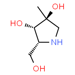 3,4-Pyrrolidinediol,2-(hydroxymethyl)-4-methyl-,(2R,3S,4S)-(9CI) Structure