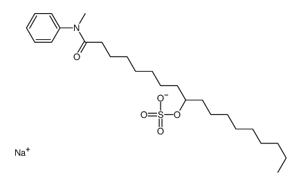 sodium,[1-(N-methylanilino)-1-oxooctadecan-9-yl] sulfate结构式