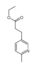 ethyl 3-(6-methyl-3-pyridyl)propionate结构式