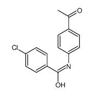 N-(4-acetylphenyl)-4-chlorobenzamide结构式