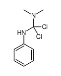 N-[Dichloro(dimethylamino)methyl]aniline Structure