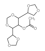 [4,6-bis(1,3-dioxolan-4-yl)-1,3-dioxan-5-yl] acetate structure