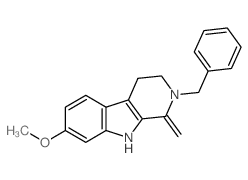 2-benzyl-7-methoxy-1-methylidene-4,9-dihydro-3H-pyrido[3,4-b]indole Structure