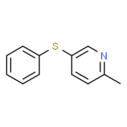 Pyridine, 2-methyl-5-(phenylthio)- (9CI) Structure