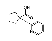 1-pyridin-2-ylcyclopentane-1-carboxylic acid structure