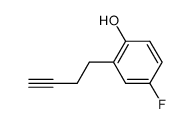 Phenol, 2-(3-butynyl)-4-fluoro- (9CI)结构式