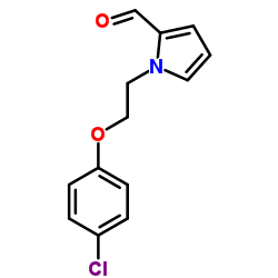 1-[2-(4-CHLORO-PHENOXY)-ETHYL]-1H-PYRROLE-2-CARBALDEHYDE结构式