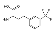 2-amino-4-[3-(trifluoromethyl)phenyl]butanoic acid结构式