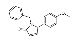 1-benzyl-2-(4-methoxyphenyl)-2H-pyrrol-5-one Structure