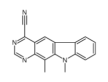 10,11-dimethylpyrimido[4,5-b]carbazole-4-carbonitrile Structure