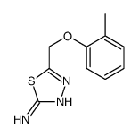 5-O-TOLYLOXYMETHYL-[1,3,4]THIADIAZOL-2-YLAMINE Structure