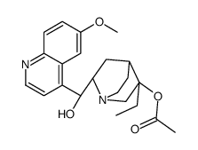 [(5R,7R)-5-ethyl-7-[(S)-hydroxy-(6-methoxyquinolin-4-yl)methyl]-1-azab icyclo[2.2.2]oct-5-yl] acetate Structure