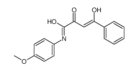 4-hydroxy-N-(4-methoxyphenyl)-2-oxo-4-phenylbut-3-enamide结构式