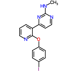 4-[2-(4-Iodophenoxy)-3-pyridinyl]-N-methyl-2-pyrimidinamine Structure