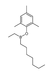 ethyl-heptyl-(2,4,6-trimethylphenoxy)borane Structure