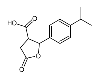 2-(4-isopropyl-phenyl)-5-oxo-tetrahydro-furan-3-carboxylic acid结构式