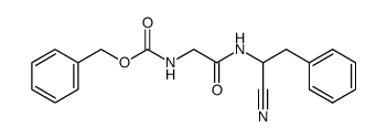 α-benzyl-α-((carbobenzyloxy)glycylamino)acetonitrile Structure