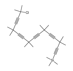 15-chloro-3,3,6,6,9,9,12,12,15-nonamethyl-1-(trimethylsilyl)-1,4,7,10,13-hexadecapentayne Structure