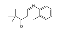 4,4-dimethyl-1-(2-methylphenyl)iminopentan-3-one结构式