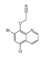 2-(7-bromo-5-chloroquinolin-8-yl)oxyacetonitrile Structure