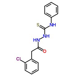 2-[(2-Chlorophenyl)acetyl]-N-phenylhydrazinecarbothioamide Structure