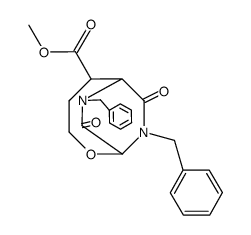 7,9-Dibenzyl-8,10-dioxo-2-oxa-7,9-diaza-bicyclo[4.2.2]decane-5-carboxylic acid methyl ester Structure