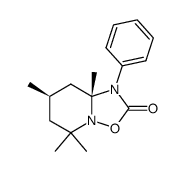 (7R,8aR)-5,5,7,8a-Tetramethyl-1-phenyl-hexahydro-[1,2,4]oxadiazolo[2,3-a]pyridin-2-one结构式